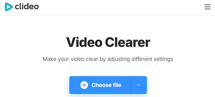 Fix pixelated videos online with Clideo