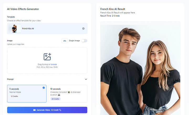 Flux.1 AI Kiss Generator
