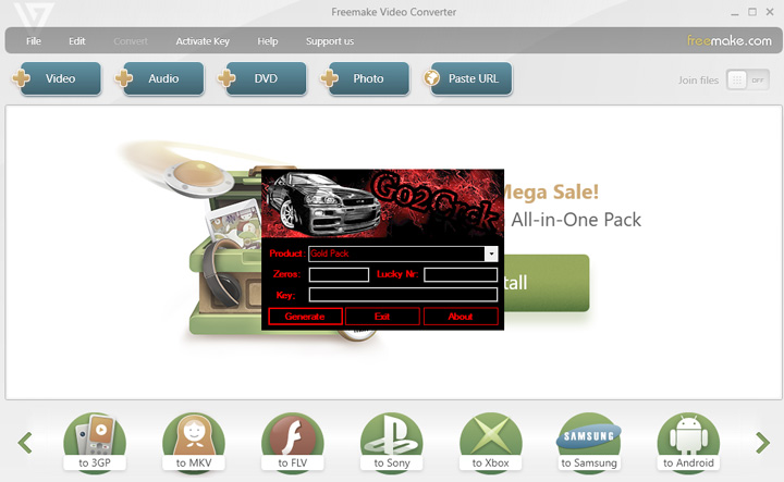 Freemake Video Converter Key Generation