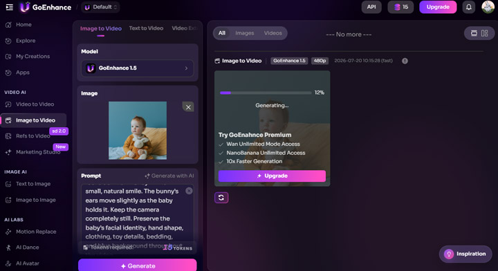 GoEnhance Image-to-Video