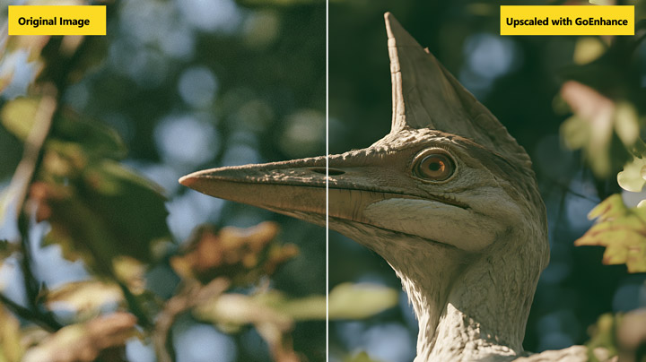 GoEnhance image upscaler test