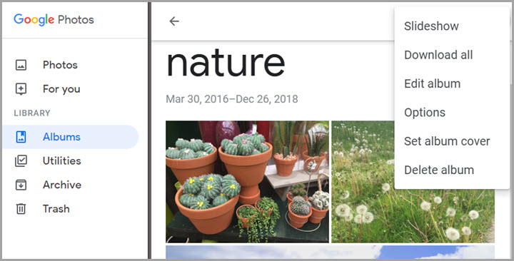 Google Photos Slideshow Tool