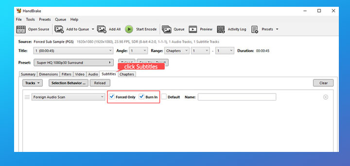 Configure the MKV to MP4 Conversion Settings