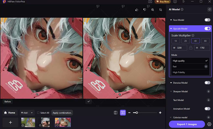 Upscaled Anime Image