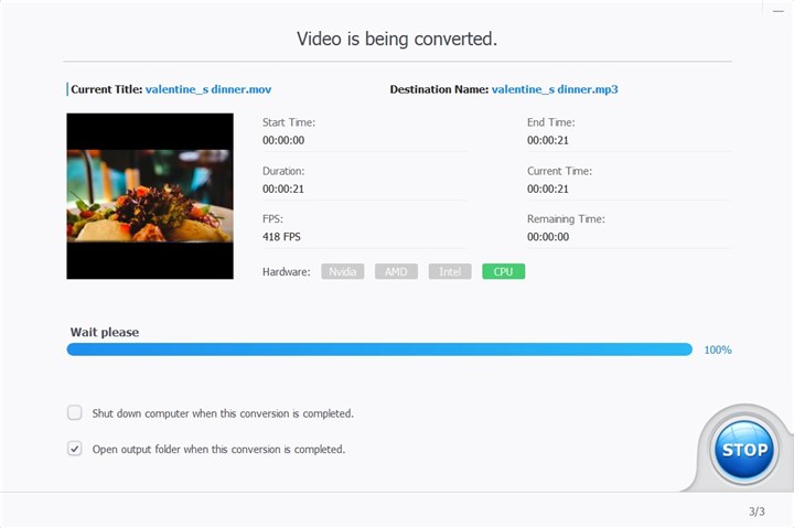 Convert MOV to MP3 with VideoProc Converter - Step 3
