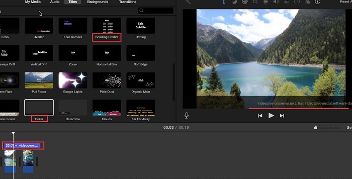 cara menambahkan watermark iMovie