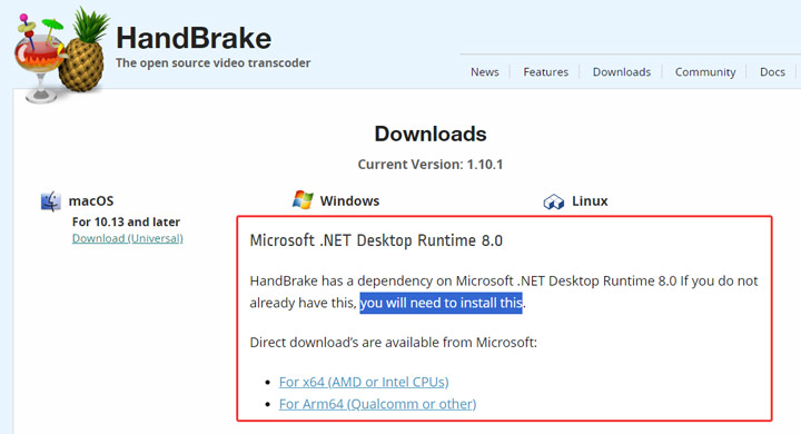 Install HandBrake Preset