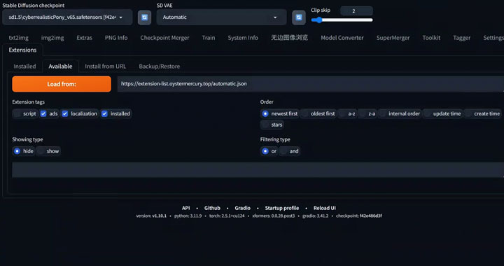 Install Ultimate SD Upscale in WebUI from URL