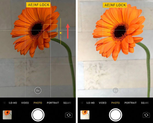 Brighten an iPhone Video While Recording