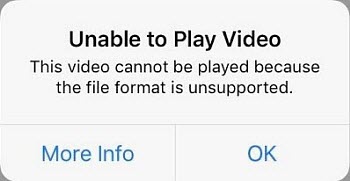 can't play videos on iPhone