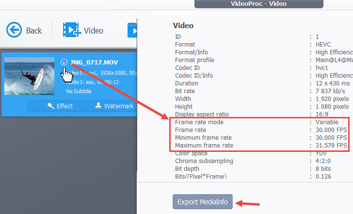 Set CFR value to make video and audio sync in Premiere
