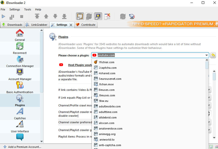 Download Streaming Video with JDownloader
