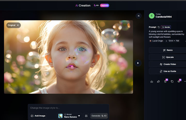 Leonardo AI Creative Preset Output