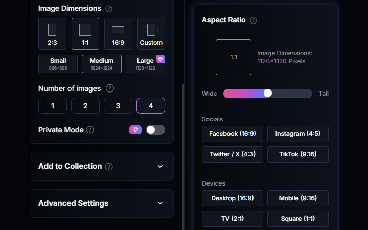 Use Leonardo AI - Set Image Dimensions (Aspect Ratio)