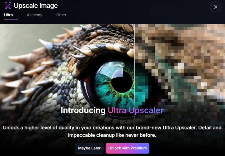 Use Leonardo AI - Utilize Built-in Upscaling