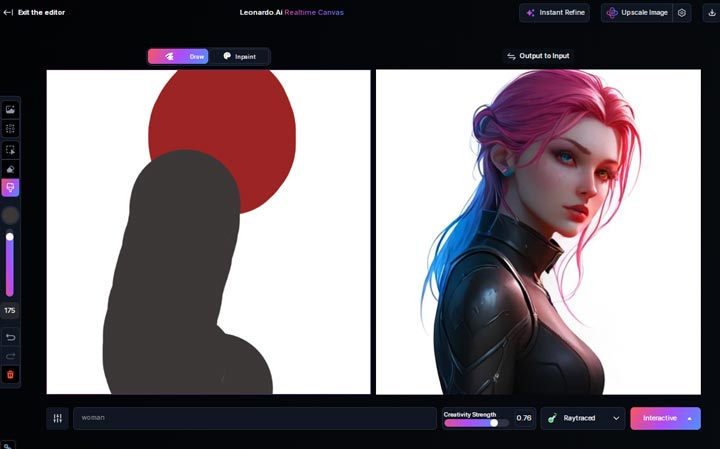 Leonardo AI Real-Time Canva