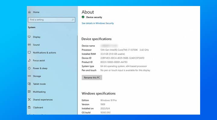 Lightwight Video Editor Test PC