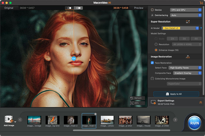Face Restoration - MacXVideo AI