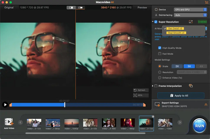 AI Upscale Video - MacXVideo AI