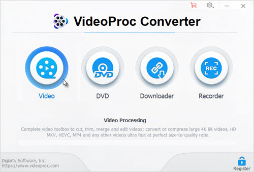 Video Resolution Converter - VideoProc