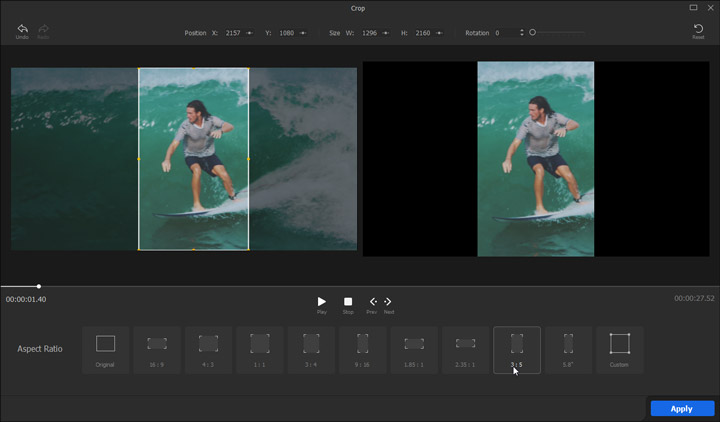 Make Horizontal Video Vertical for Free 2
