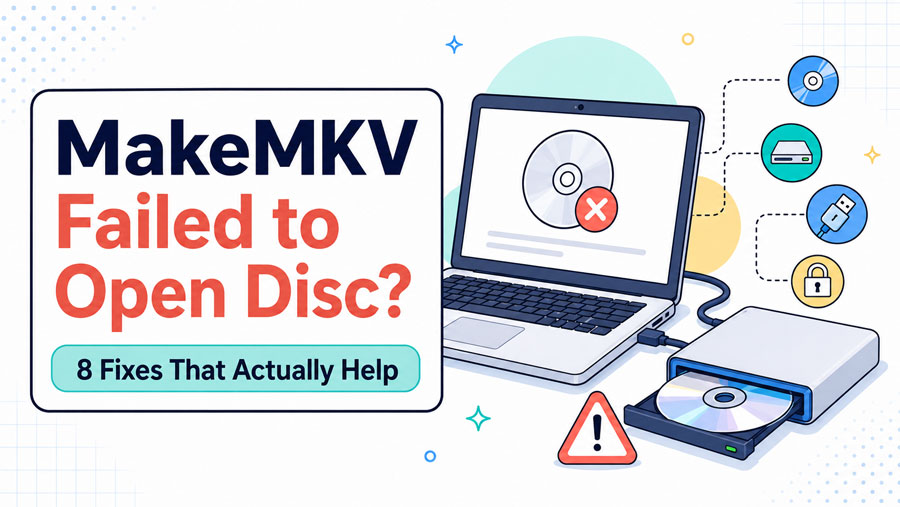 MakeMKV Failed to Open Disc