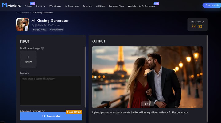 MimicPC Kiss Generator