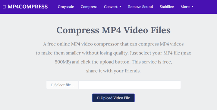 MP4Compress Online Video Compressor