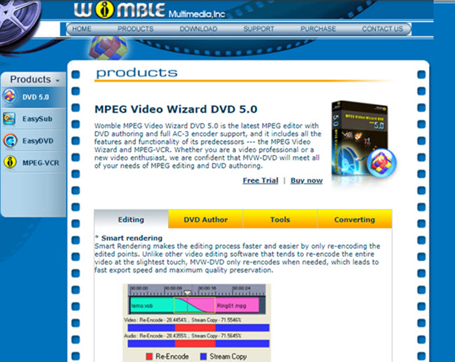MPEG video wizard from Womble