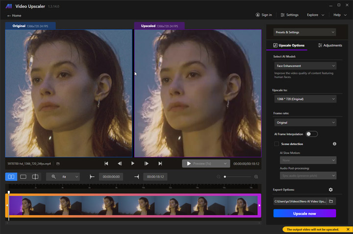 Nero AI Video Upscaler Test 2