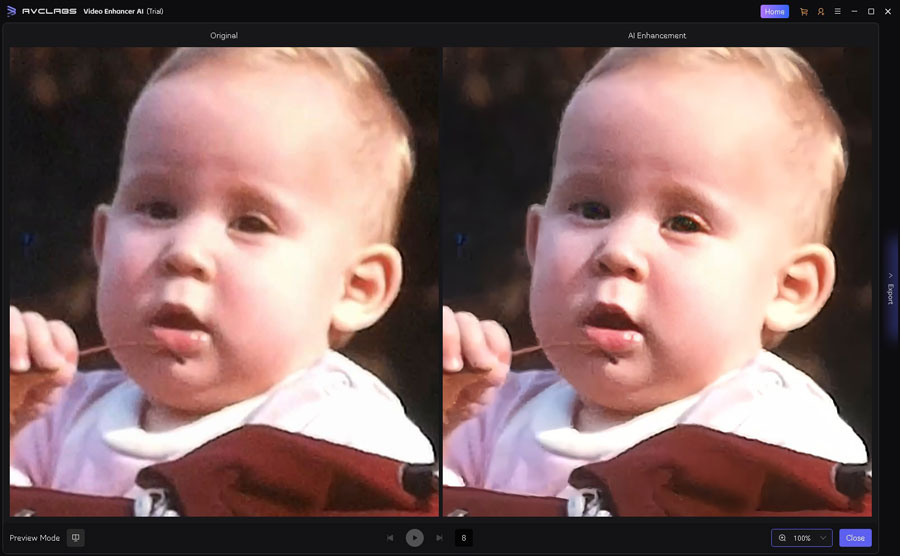 Video Restoration Result 1 with AVCLabs Video Enhancer AI