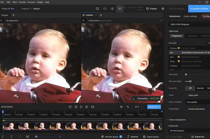 Video Restoration Results with Topaz Video AI