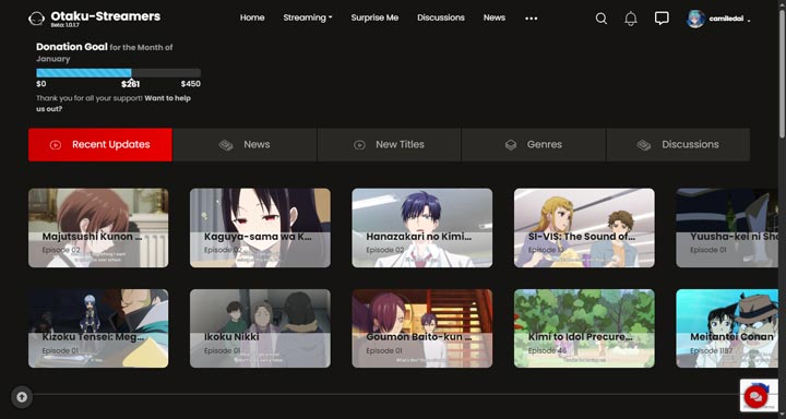 Zoro.to Alternatve Otaku-streamers homepage