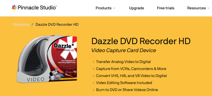Pinnacle Dazzle VHS to Digital