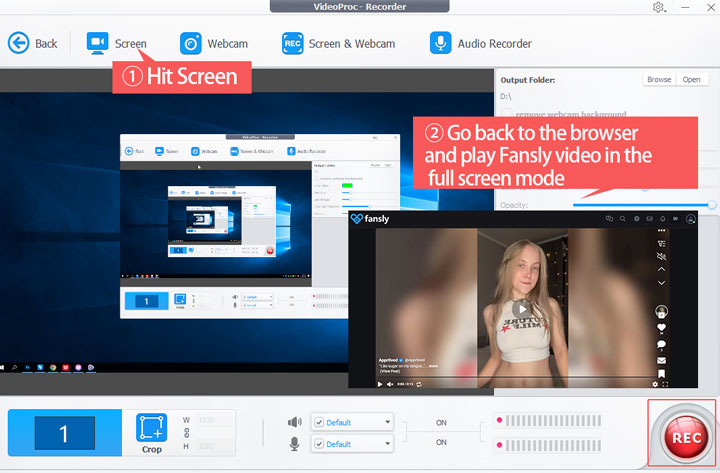 Recording Fansly Video