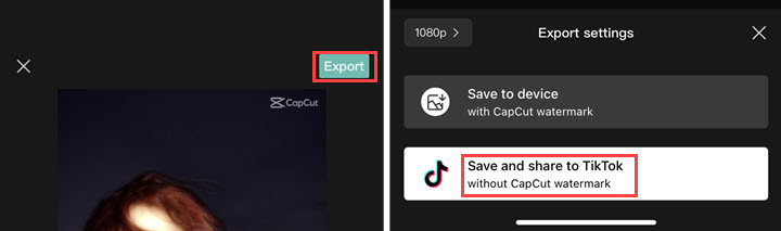 Remove watermark in a CapCut template