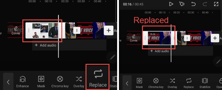 Replace Video Clip in CapCut