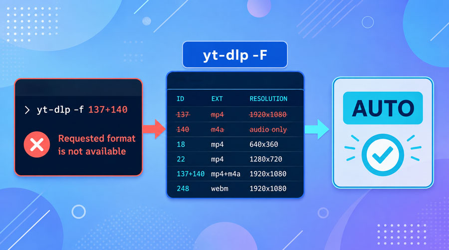 Fix Requested Format Is Not Available in yt-dlp