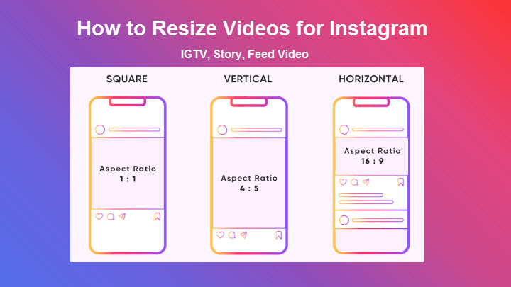 resize video for Instagram