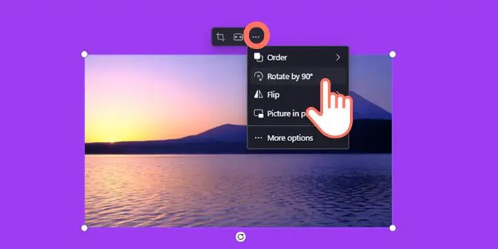 Rotate a Video in Clipchamp