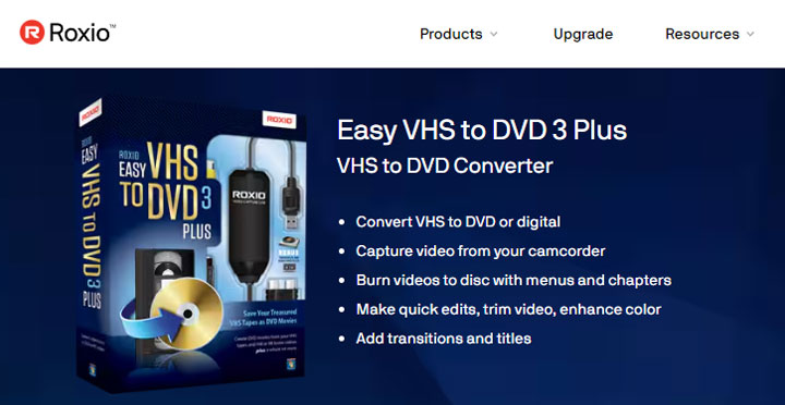 Roxio Easy VHS to DVD Converter