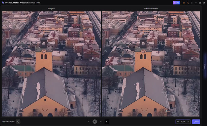 Video schärfen mit AVCLabs Test 2