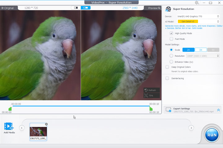 Sharpen Videos with VideoProc Converter AI