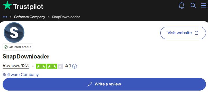 SnapDownloader User Reputation