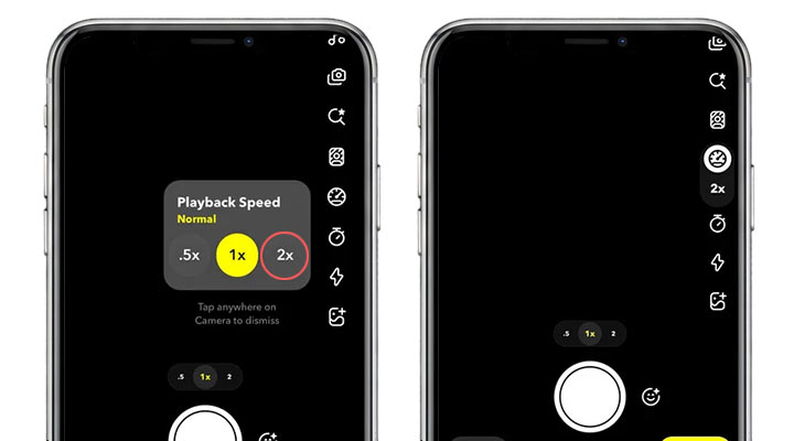 Selecting 2x speed in Director Mode