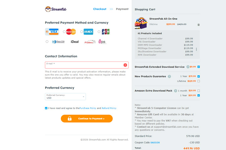StreamFab Video Downloader Price