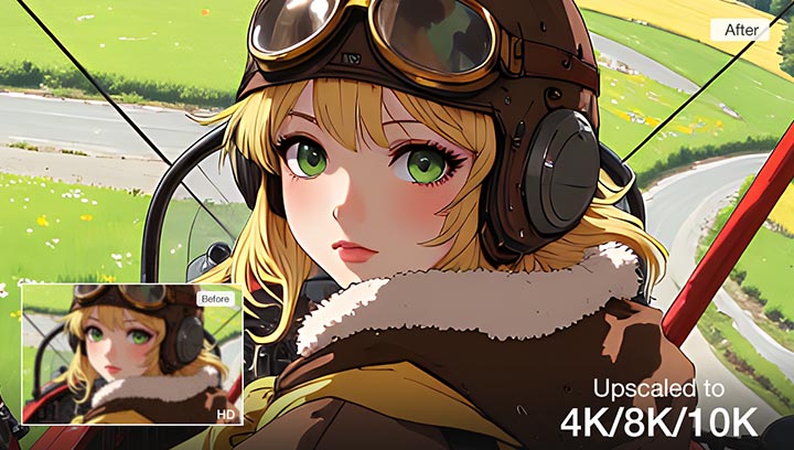 VideoProc Converter AI - Super Resolution for Anime