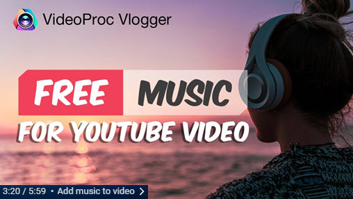 videoproc add music to video