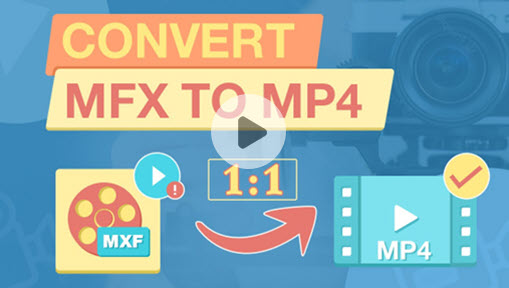 Convert MXF to MP4 YouTube Cover