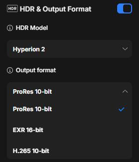 Topaz Astra - Configuración HDR